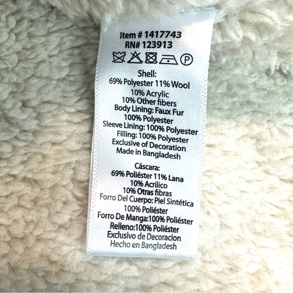 Jachs Men's Wool Blend Sherpa Lined Flannel Shirt Jacket Size: XXL NWOT - Picture 12 of 13